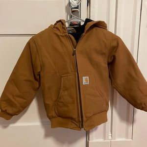 Carhartt boys canvas hooded jacket
